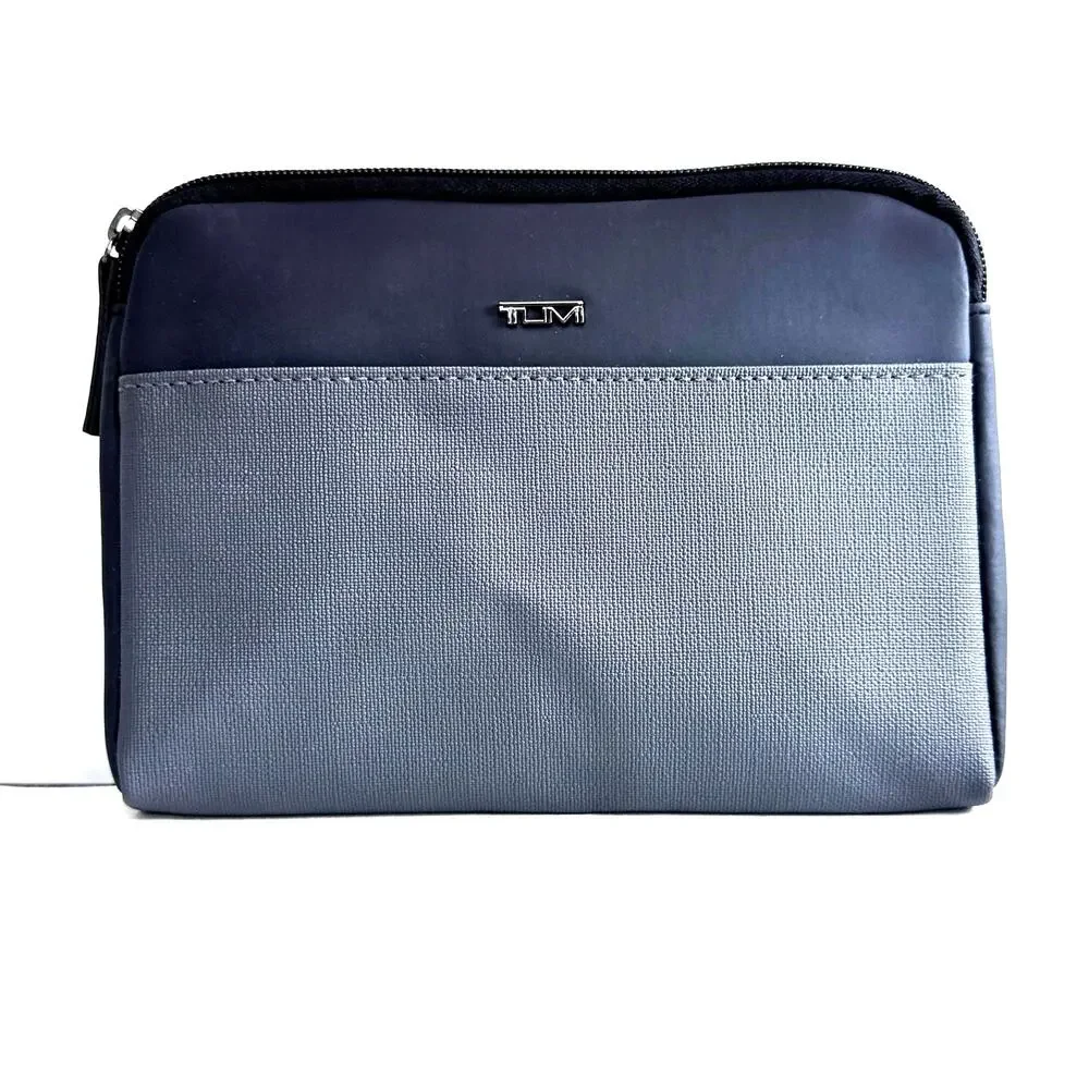 TUMI for Delta Gray Travel Toiletry Bag Amenity Pouch
